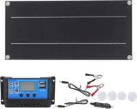 Sada solárních panelů, 600W 18V přenosná startovací sada s monokrystalickým 100A 12V 24V regulátorem nabíjení pro obytný automobil, přívěs na člun