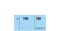SIGEL GN101 Nummernblock, nummeriert 1-100, 5-fbg. sortiert, 105x50 mm, 100 Blatt