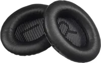 Náhradný OHRPOLSTER pre Bose QC35 QC25 QC15 2 AE2 čierne slúchadlá cez uši, materiál proteínového vankúšika, 1 pár náhradných vankúšikov do uší