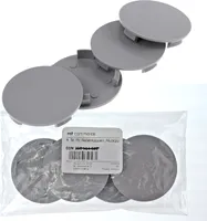 4X 63,5mm Nabenkappen Felgen Deckel Radnaben Kappen Grau Flach kompatibel mit Ronal Felgen