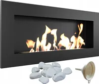 Nástenný bioetanolový krb Delta2 Slim Set