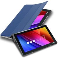 Cadorabo pouzdro na tablet Asus ZenPad 10 (10,1'') (Z301MFL) v barvě JERSEY DARK BLUE Ultra tenké ochranné pouzdro ve stylu knihy z umělé kůže s funkcí automatického probuzení a stojánku