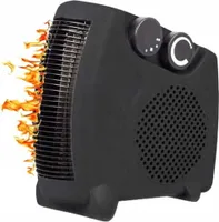 Stojanový ohřívač s termostatem černý