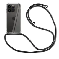 betterfon Handykette für Apple iPhone 14 Pro Handyhülle mit Band Hülle Kordel Schwarz