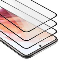 Cadorabo 3x Folia ochronna na cały ekran do Samsung Galaxy S22 PLUS w kolorze czarnym Hartowane szkło ochronne wyświetlacza