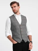 Ombre Clothing Formelle Herrenweste Leozorwyn graphit L