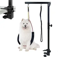 YARDIN Pet Grooming Arm Foldable, Pet Grooming Arm with Clamp, 35 Inch Adjustable Pet Grooming Table Halter Harnesses, Dog Grooming Arm 270° Rotation for Large and Small Dogs