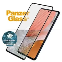 Panzerglass E2E Antibakterielles Mikrofrakturglas für Samsung Galaxy A72 - mit schwarzem Rahmen