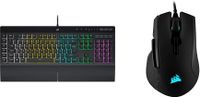Kabelgebundene Membran-Gaming-Tastatur, QWERTY, Harpoon Kabellose RGB Wiederaufladbare Optisch Gaming-Maus (18.000DPI Optisch Sensor, RGB LED)