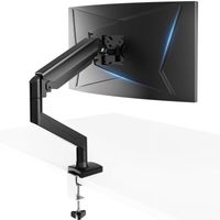 GTPLAYER Monitor Halterung Monitor arm monitorhalter für 13 bis 32 Zoll Bildschirme, Einzelner Monitorarm Ständer Hält 210 kg, Höhenverstellbare