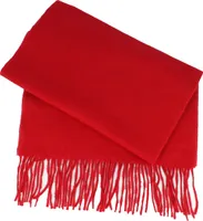 Weich/Cashmere100%/Fransenschal Uni-Farbe von Hut Breiter