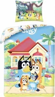 Pościel licencyjna 140x200 Bluey  domek