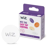 WiZ NFC-Tag 4 Stück, Kabellos, NFC, Weiß, IP20, 4 Stück(e), 7,6 mm