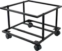 Muziker 10'' 12'' Vinyl Record Metal Assembly Display Holder with wheel Stojak na płyty LP Black