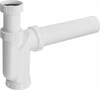Dřezový sifon 6/4", DN50, bílý