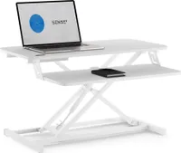 SENSE7 Desktop Converter Ergonomický stojan Stand Desk Converter Zvedací deska Pracovní stanice Display Lifter Počítač Snadné použití Bílý