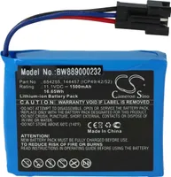 vhbw Akku Ersatz für MedCaptain 144457 (ICP49/42/52), 654255 für Medizintechnik (1500 mAh, 11,1 V, Li-Ion)