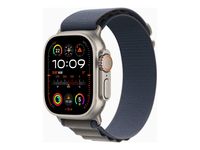 Watch Ultra 2 GPS + Cellular, 49 mm Titan­gehäuse, Alpine Loop Blau – Medium