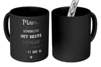 MuchoWow® Magický pohár Mama - Matka - Citáty - Darček ku Dňu matiek pre mamu - čiernobiely 350 ml Pohár na zmenu farby Darček Nápad na darček - Foto