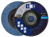 SBS® Fächerscheibe INOX I 125mm I Korn 40 I 10 Stück