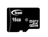 Team 16GB Micro SDHC Class 10 Flash Card mit Adapter