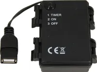 Krippenzubehör Batteriebox f. 3x AA, ON/OFF/TIMER/USB-Anschluss