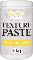 Creative Deco Jemnozrnná štruktúrna Pasta 2 kg Biela Jemná Pasta na Umelecké Projekty Na Akrylové Maľovanie Jednoduchá Aplikácia špachtľou Na 3D Efekty, štruktúry, Textúry