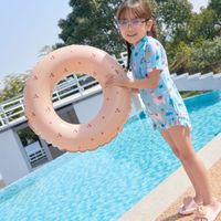 SunClub Schwimmring Schwimmreifen aufblasbar Luftmatratze Poolspiel Kunterbunt 