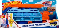 Hot Wheels Mega Transportator Masini Si Pista De Lansare