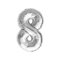 Zahl wählbar Nr 1 Oblique Unique® Folien Luftballon mit Zahl Nummer für Kinder Geburtstag Jubiläum Silvester Party Deko Folienballon in Blau 