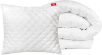 SOFTIMI | Bettwäsche-Set Premium 200x220 + 2x80x80 - Weiß - Hypoallergen - Anti-Milben