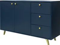Komoda Albello Selly komoda do sypialni komoda do salonu granatowy granatowy 140x86x41 cm