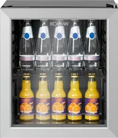 Klarstein Mini Kühlschrank mit Glastür, Mini, für Zimmer, Getränkekühlschrank  Klein mit Verstellbaren Ablagen, mit Wellenform-Racks, 60 Liter Kühlschrank  Leise : : Elektro-Großgeräte