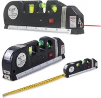 Laser Wasserwaage Linienlaser Maßband Laserwasserwaage Multifunktion Lineal 4in1