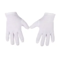A&A Baumwollhandschuhe Größe S, 10er Pack, 100% Baumwolle