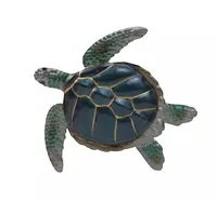 Wanddeko Schildkröte Metall Wandbild Wand Hänger Deko Figur Skulptur Objekt