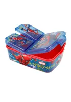Marvel Spider-Man Kinder Premium Brotdose Lunchbox Frühstücks-Box Vesper-Dose mit 3 Fächern