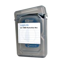 LOGILINK UA0133B , 3,5" HDD Schutzbox für 1 HDD, schwarz Logilink LogiLink UA0133B Schutzbox für 3,5 Zoll Festplattenlaufwerk schwarz