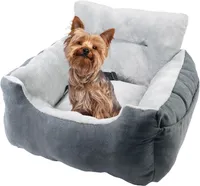 Hundesitz Auto kleine Hunde,Hundeautositz Hundesitz mit Stabil Sicherheitsgurt und Aufbewahrungstasche,wasserdichter und waschbarer Hundesitz Auto für