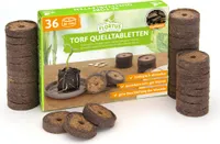 36 mm Torf Quelltabletten | Torf Quelltabletten von FLORTUS, Menge (Stück):36 Stück