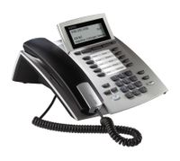AGFEO ST 42, Analoges Telefon, 1000 Eintragungen, Anrufer-Identifikation, Silber