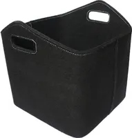Holzkorb Kaminholzkorb Lienbacher Filzkorb schwarz 38x35x37cm