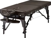Master Massage 79cm Supreme™ Mobile Massageliege Paket mit Memory Foam & Face Port Klappbares Holzgestell-Dunkelbraun