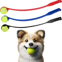 Ballschleuder Ballwerfer Hundespielzeug Wurfarm Hundeball Apportierspielzeug Set 2x Ballschleuder 2x Ball