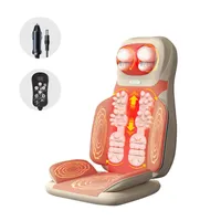TWSOUL Shiatsu-Massagesitzauflage Shiatsu-Massagesitzauflage Multifunktionales Massagekissen ，cremefarben，beheizte Massage