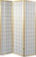 Paravent aus Holzrahmen mit Reispapier, weiß - Raumteiler im Japanischen Stil, Spanische Wand , Raumteiler Trennwand, japandi