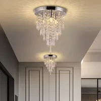 Kristall Hängelampe Metall Pendelleuchte Hängelampe Deckenlampe  Leuchte Ø25cm 1PCS Crystal Ceiling Light (Bulb Not Included)