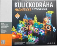Guličkodráha magnetická so svetlom 75ks