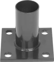 PROREGAL Pfostenträger, Aufschraubhülse, Metaltec, 48mm, für runde Pfosten, Anthrazit, RAL7016
