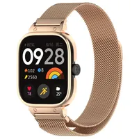 Bizon Strap + Case Uhrkette Xiaomi Redmi Watch 4 roségold
